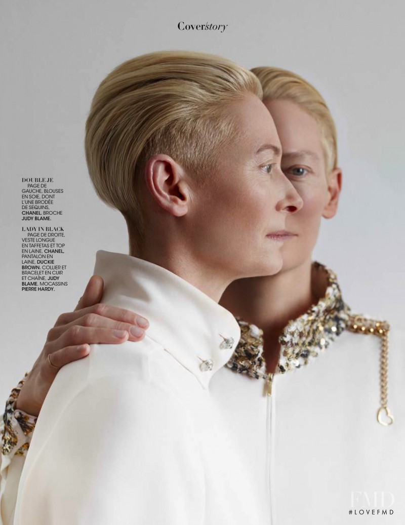 Tilda Lindstam featured in Tilda Swinton Trouble Jeu, March 2016