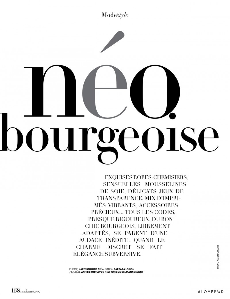 Neo Bourgeoise, March 2016