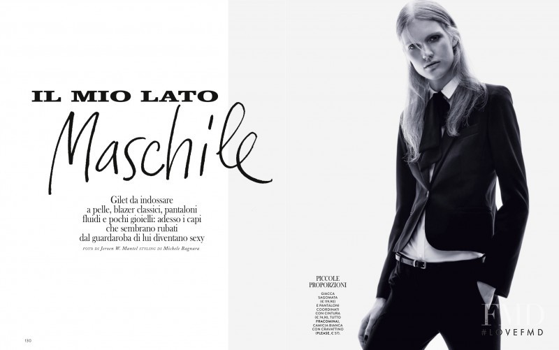 Anniek Kortleve featured in Il Mio Lato Maschile, April 2016