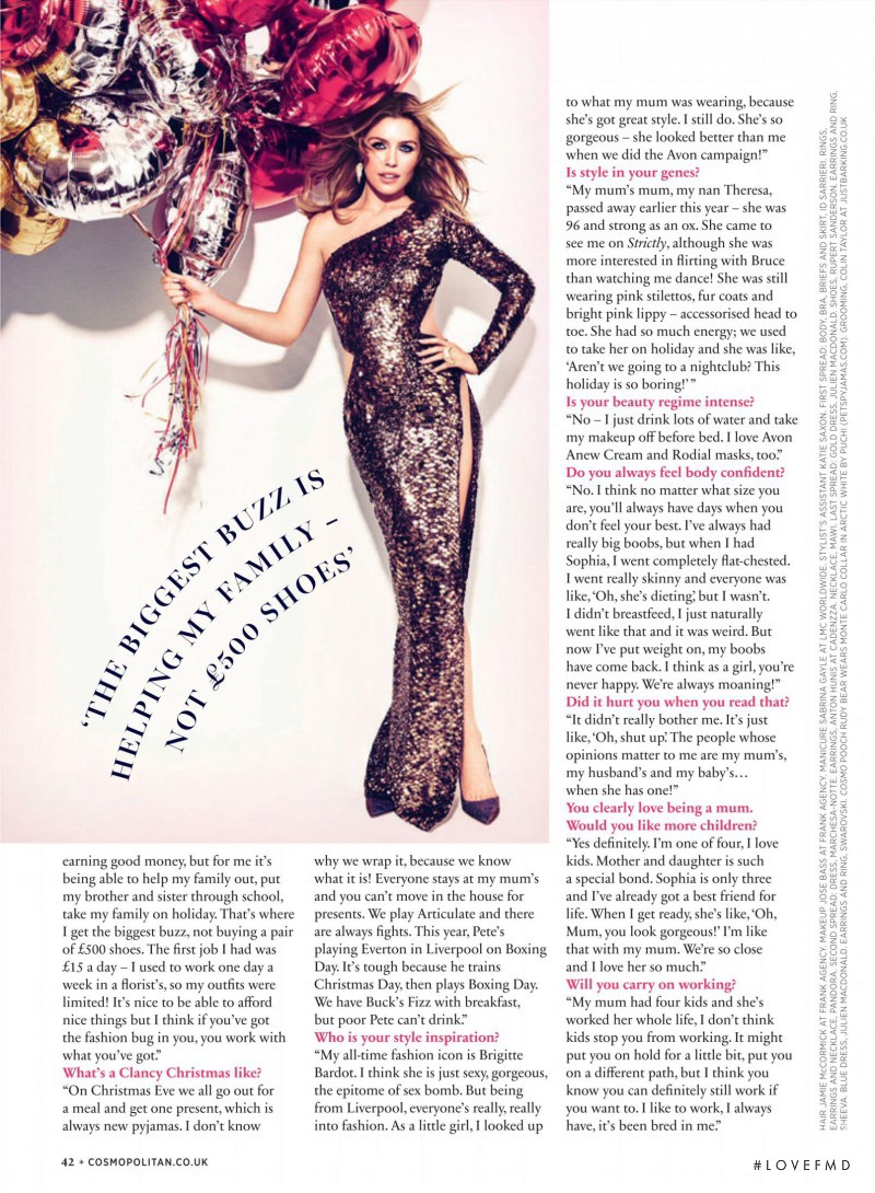 Abigail Clancy featured in J\'Adore Abbey, January 2015