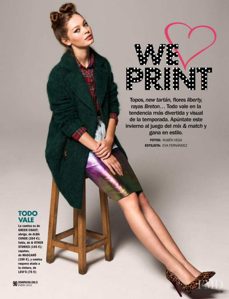 Adriana Mockovciakova featured in We Print, January 2016