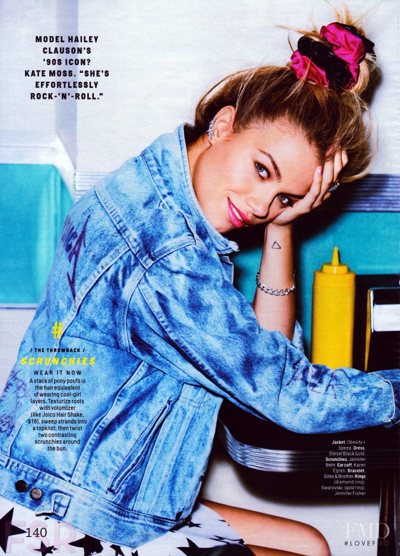 Hailey Clauson featured in Throwback Beauty , April 2015