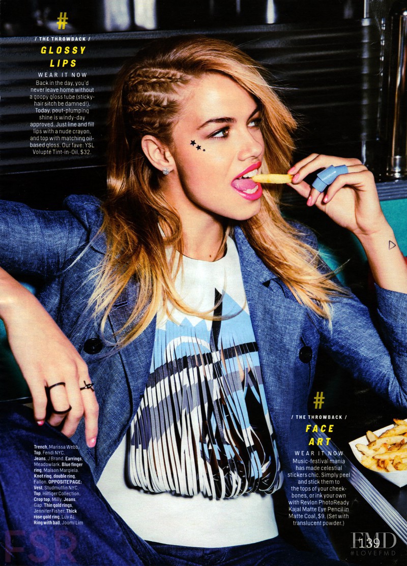 Hailey Clauson featured in Throwback Beauty , April 2015