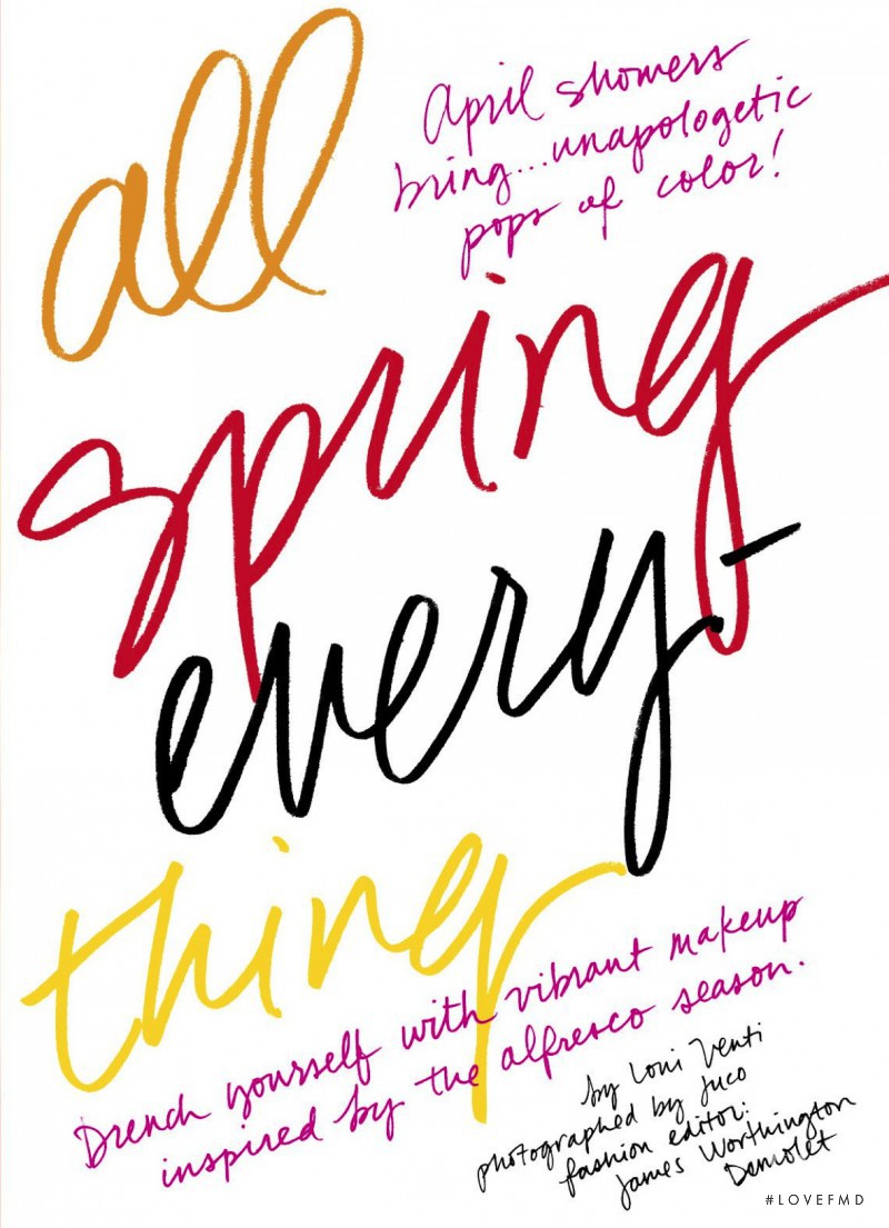 All spring everything, April 2016