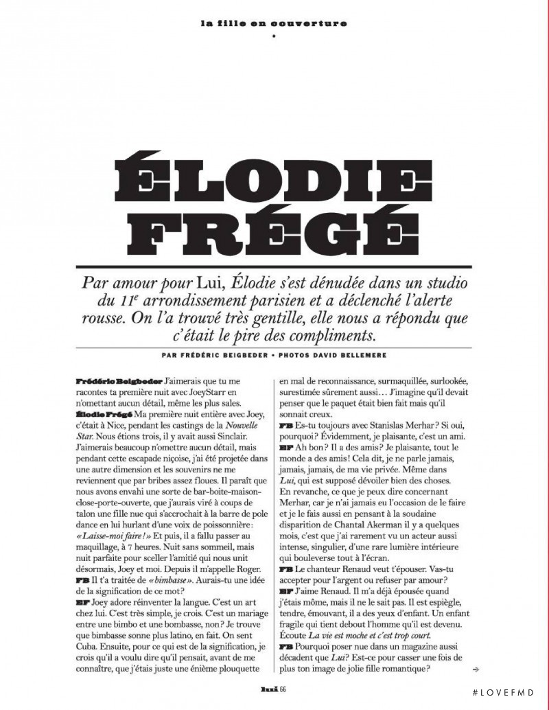 Elodie Frégé, May 2016