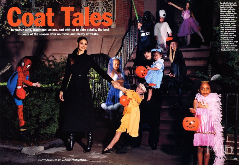 Fernanda Tavares featured in Coat Tales, October 2001