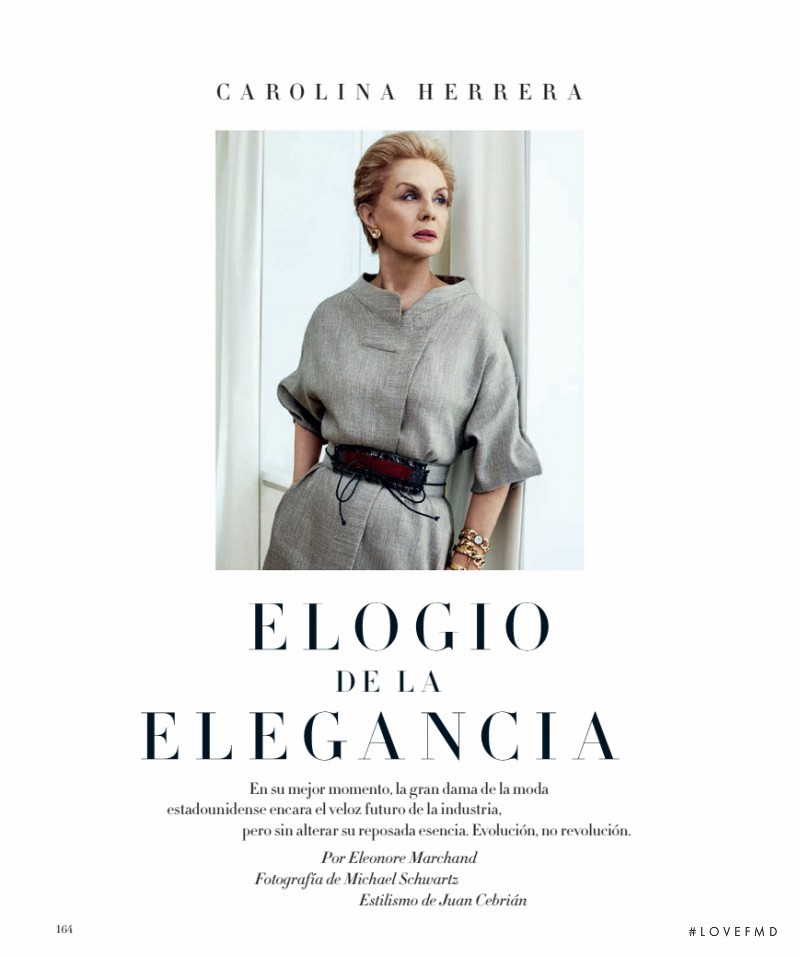 Julia Frauche featured in Elogio De La Elegancia, June 2016