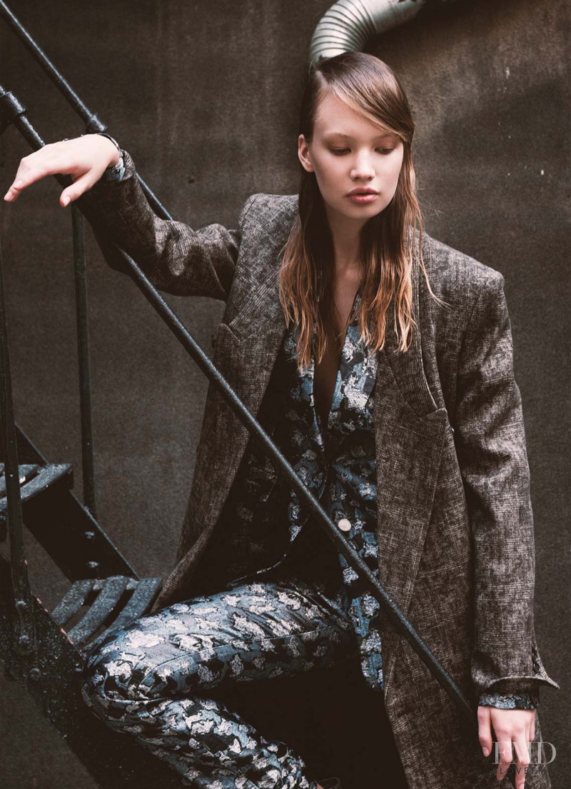 Kid Plotnikova featured in Military Coats, September 2013