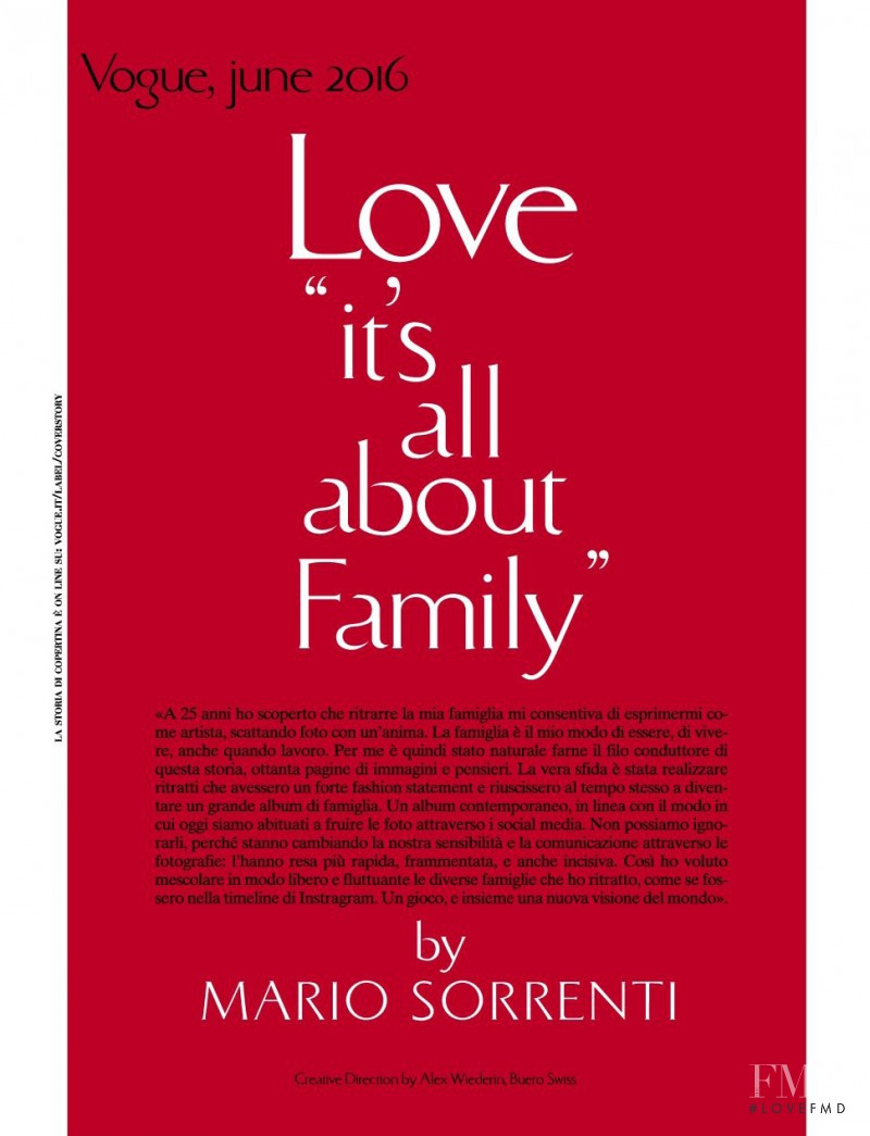 Love: It\'s All About Familly, June 2016