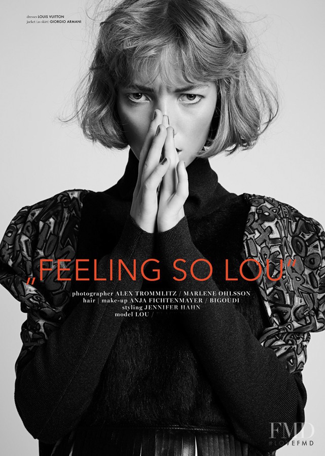 Lou Schoof featured in Feeling So Lou, December 2014