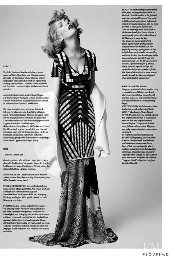 Lou Schoof featured in Feeling So Lou, December 2014