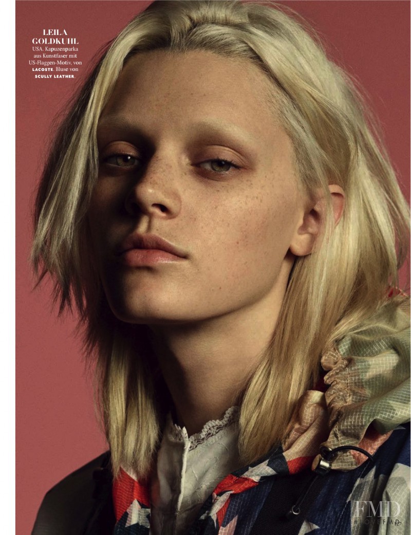 Leila Goldkuhl featured in Jeans: New Faces In New Denim, June 2016