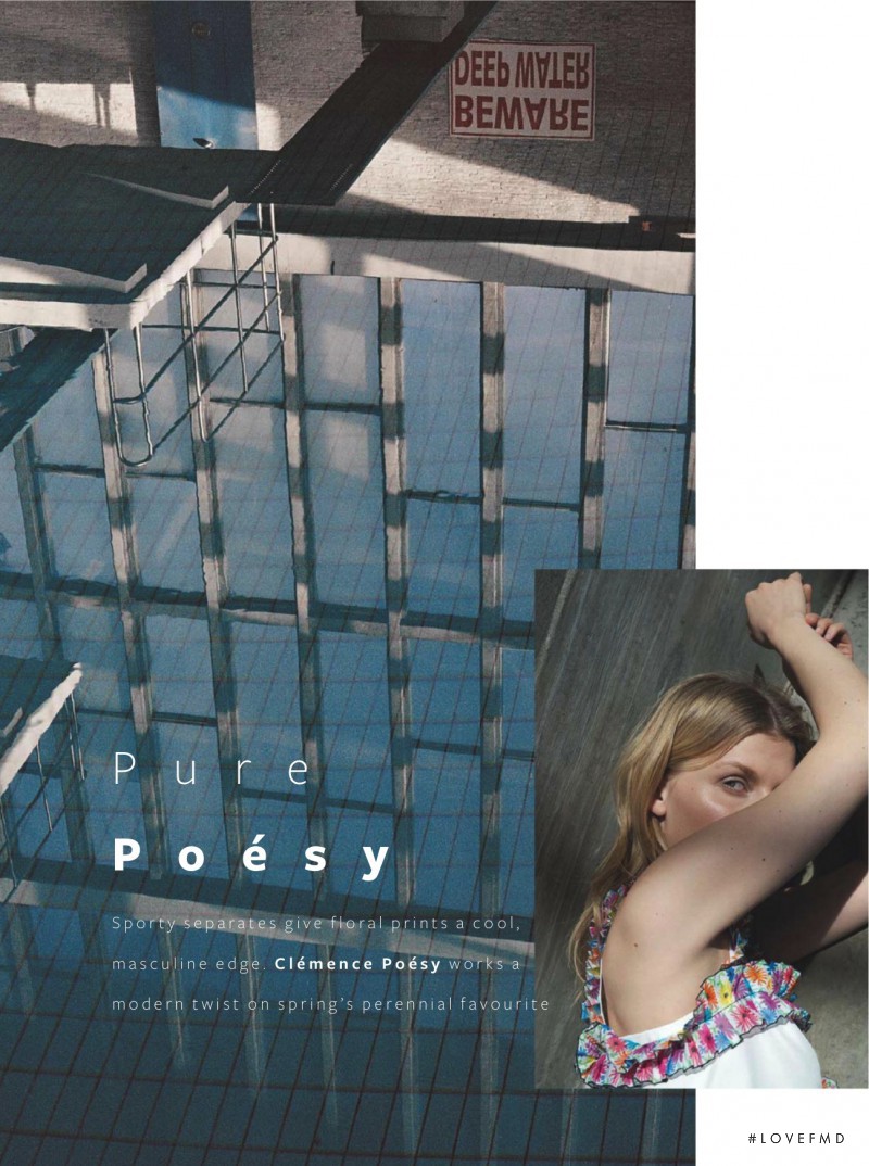 Clemence Poesy featured in Pure Poesy, April 2016