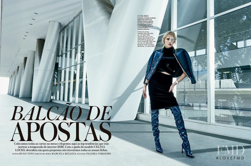 Celina Locks featured in Balcão de Apostas, April 2016