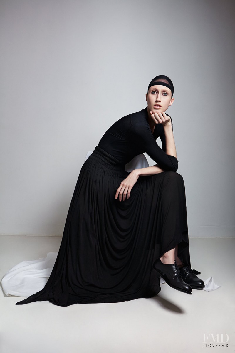 Anna Cleveland featured in Azzedine Alaia, February 2015