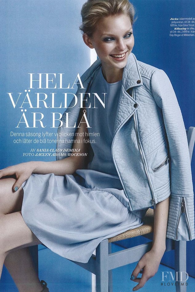Maja Brodin featured in Hela Världen Är Bla, March 2015