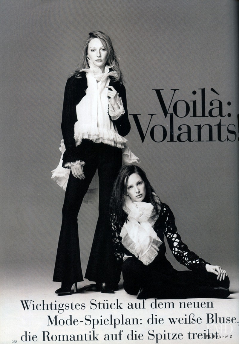 Debbie Deitering featured in Voila: Volant, August 1993