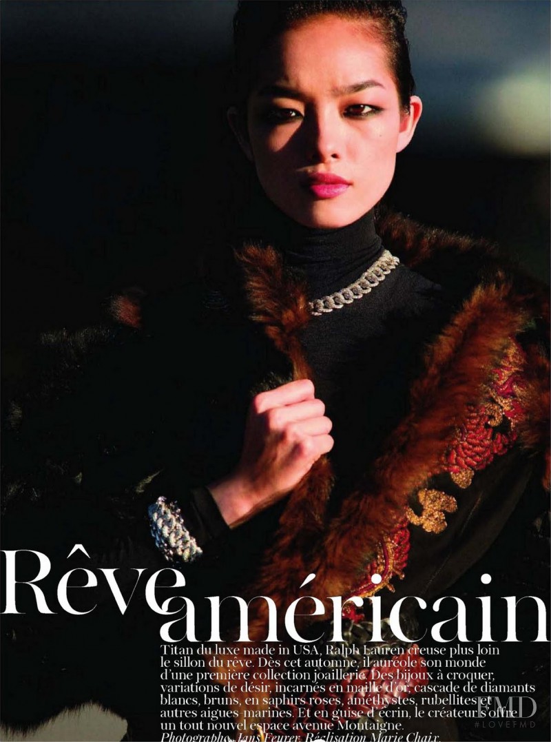 Fei Fei Sun featured in Reve Americain, October 2011