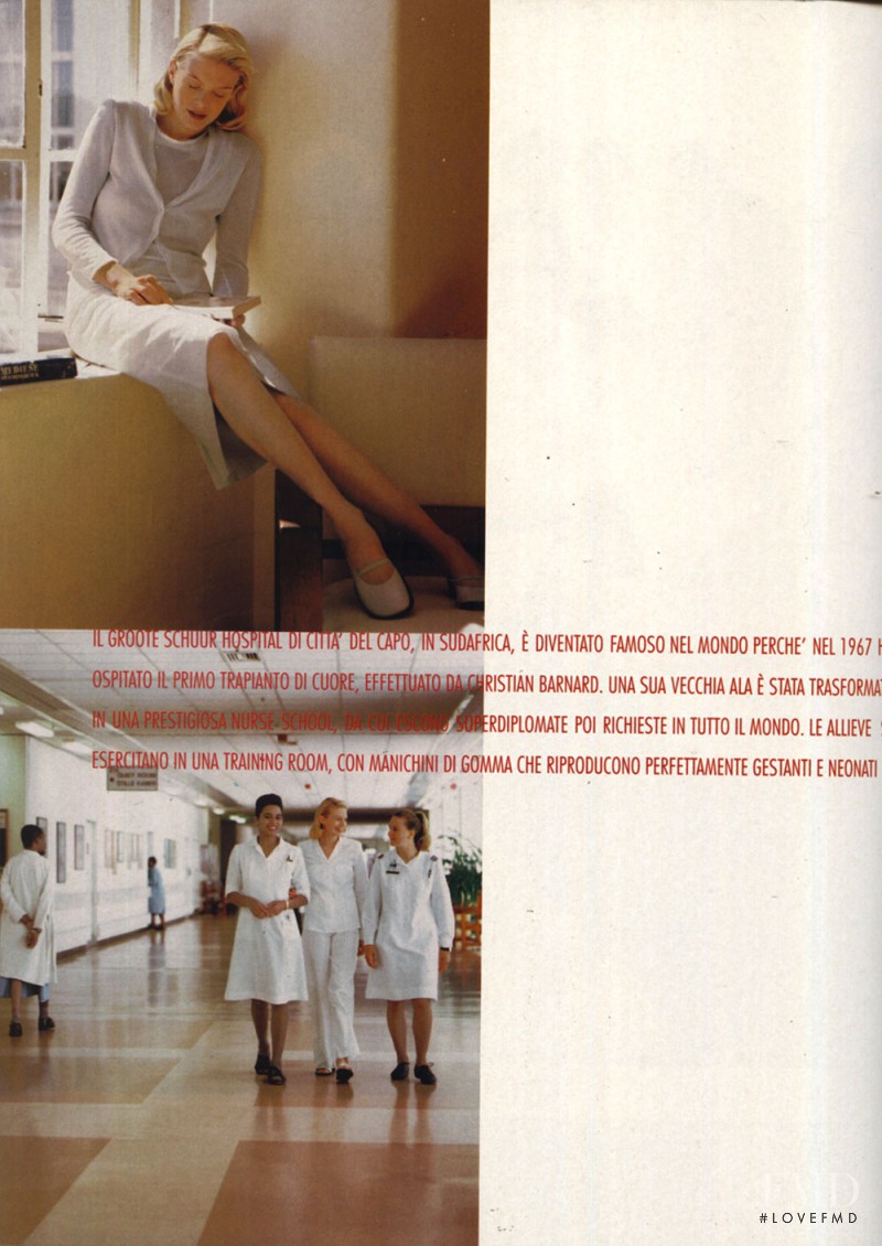 Eden Rountree featured in La cura del bianco, April 1999