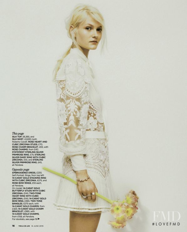 Frederikke Olesen featured in Feminine charms, June 2015