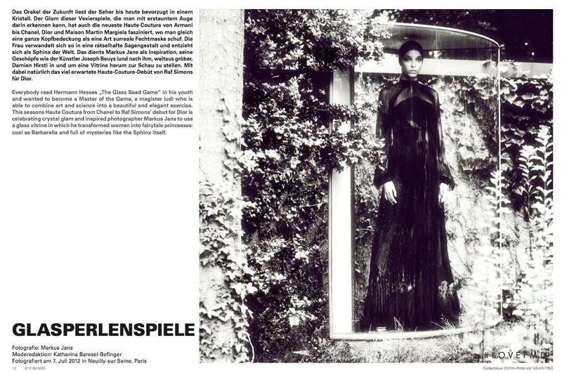 Anna-Maria Nemetz featured in Glasperlenspiele Haute Couture, September 2012