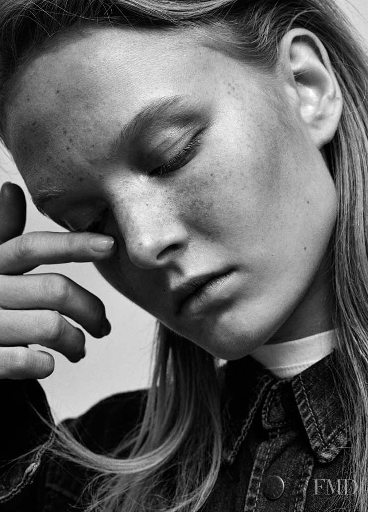 Maja Salamon featured in Denim, April 2016