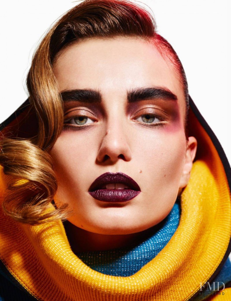 Andreea Diaconu featured in Face Art, August 2016