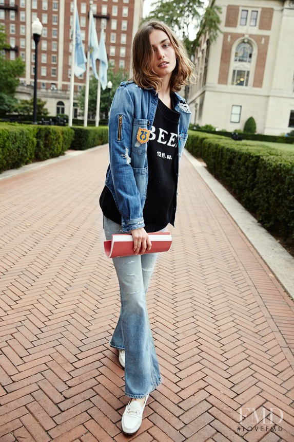 Andreea Diaconu featured in Ivy League: The 13 Smartest Sweaters of the Season, July 2016
