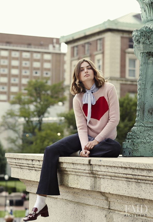 Andreea Diaconu featured in Ivy League: The 13 Smartest Sweaters of the Season, July 2016