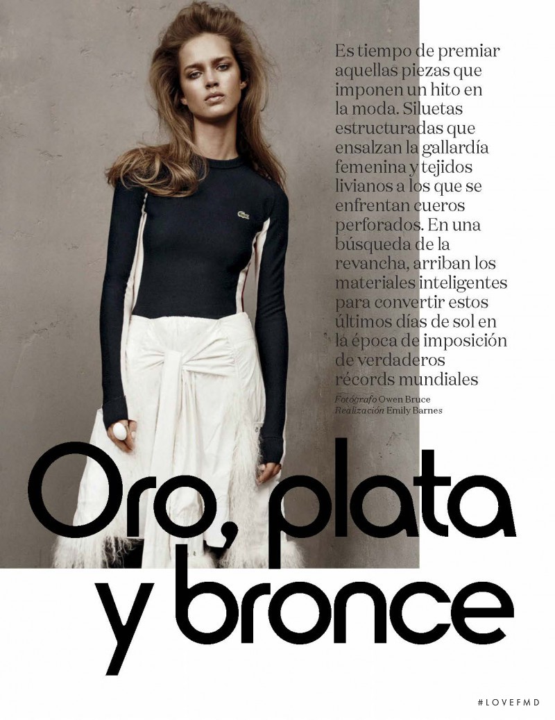 Julia Jamin featured in Oro, plata y bronce, August 2016