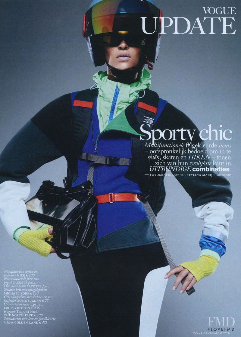 Eveline Rozing featured in Sporty Chic, January 2014