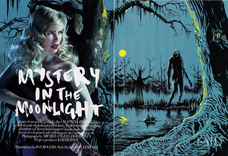 Claudia Schiffer featured in Mystery In The Moonlight, October 2009