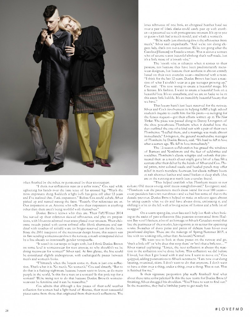 Ella Petrushko featured in Proportion Players, September 2014