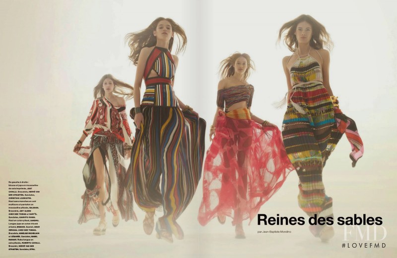 Inga Dezhina featured in Reines des Sables, February 2015
