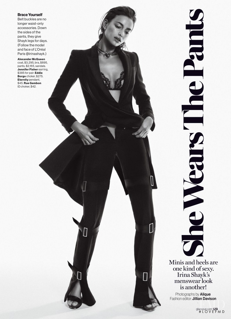 Irina Shayk featured in She Wears The Pants, July 2016