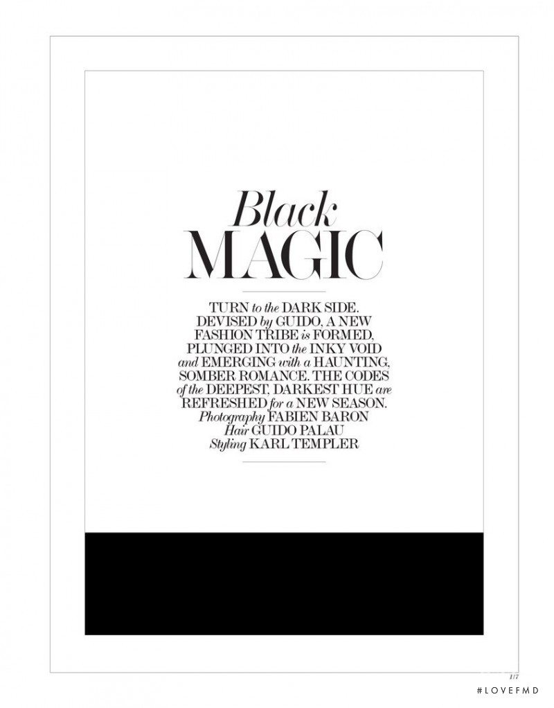 Black Magic, June 2016