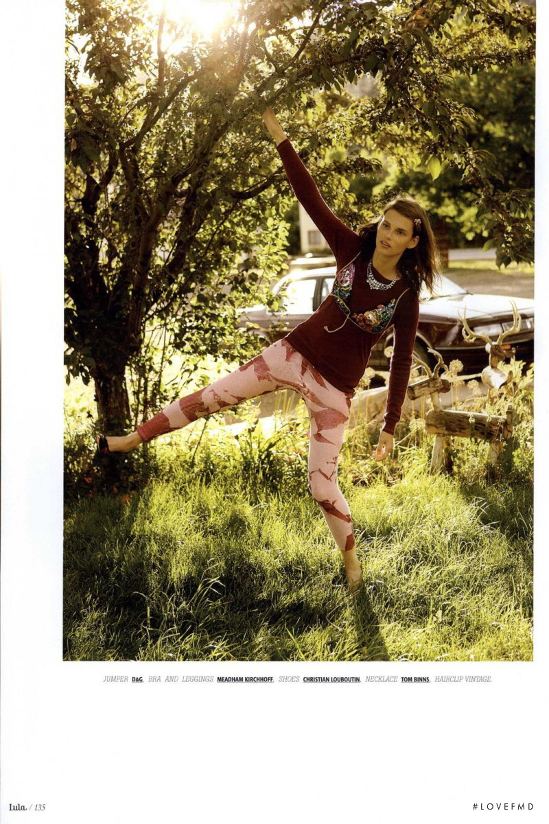 Giedre Dukauskaite featured in Under The Pink, September 2010