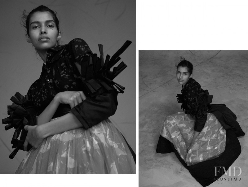 Pooja Mor featured in the comme des garçons dynasty, April 2016