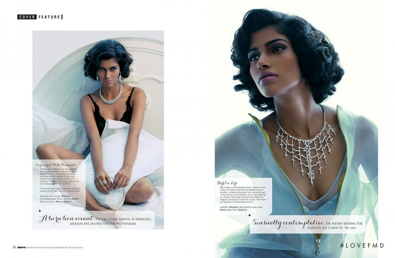 Pooja Mor featured in Boudoir Bliss, July 2014