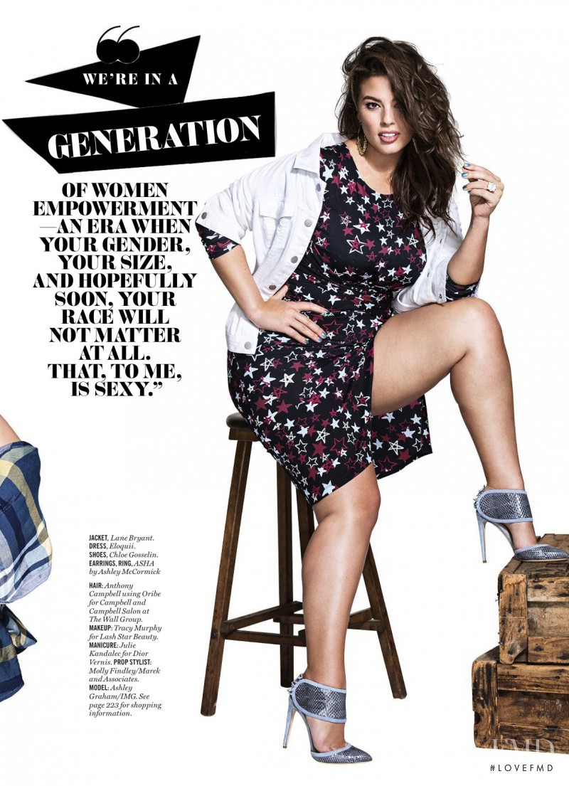 Ashley Graham featured in Flaunt It, April 2016