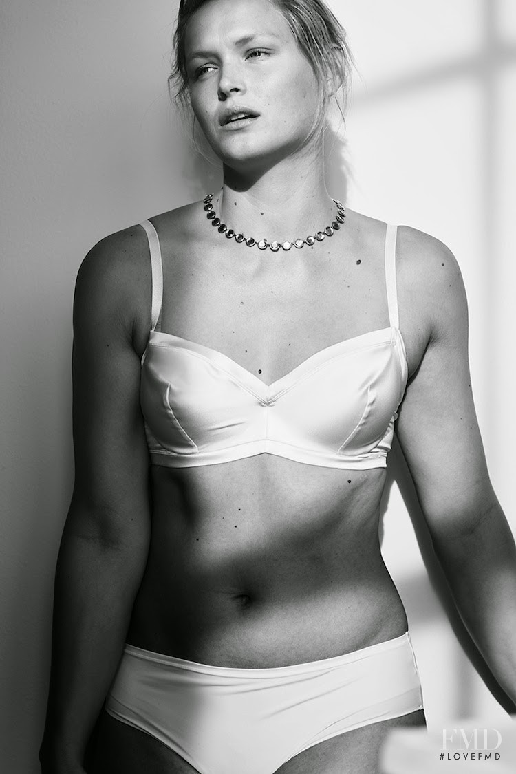 Inga Eiriksdottir featured in Lingerie for all sizes shoot, November 2014