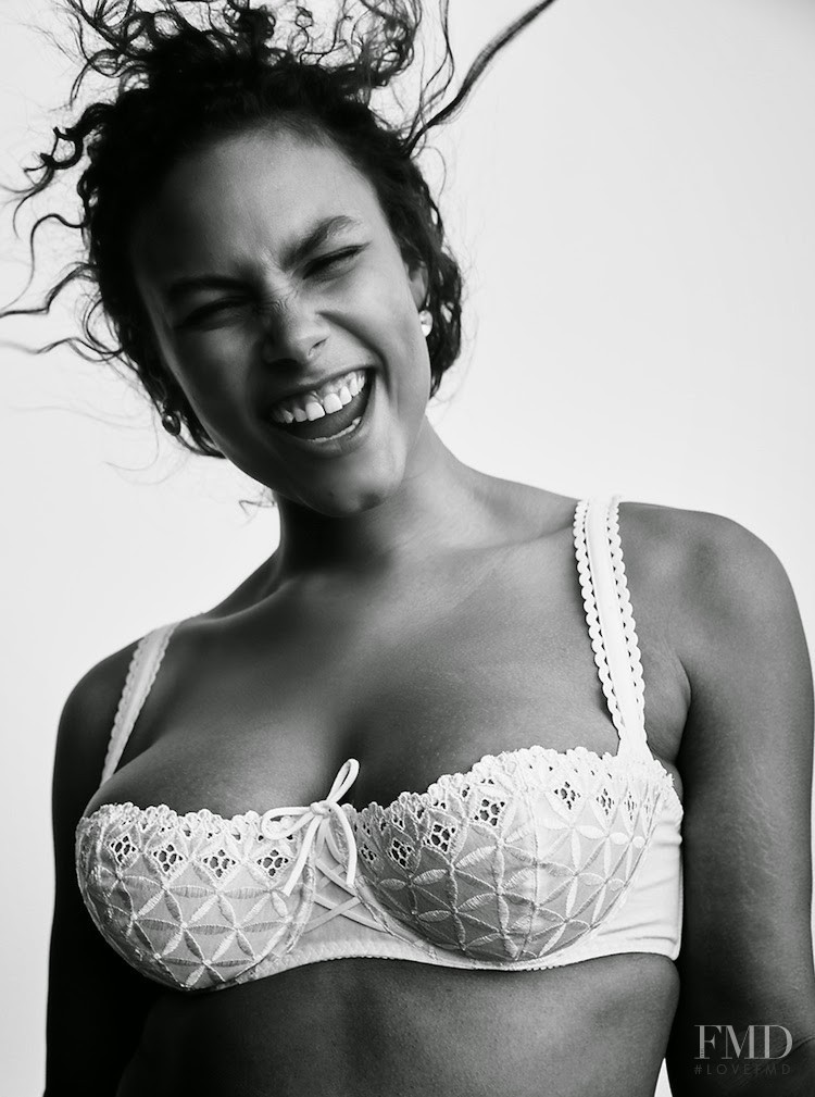 Marquita Pring featured in Lingerie for all sizes shoot, November 2014