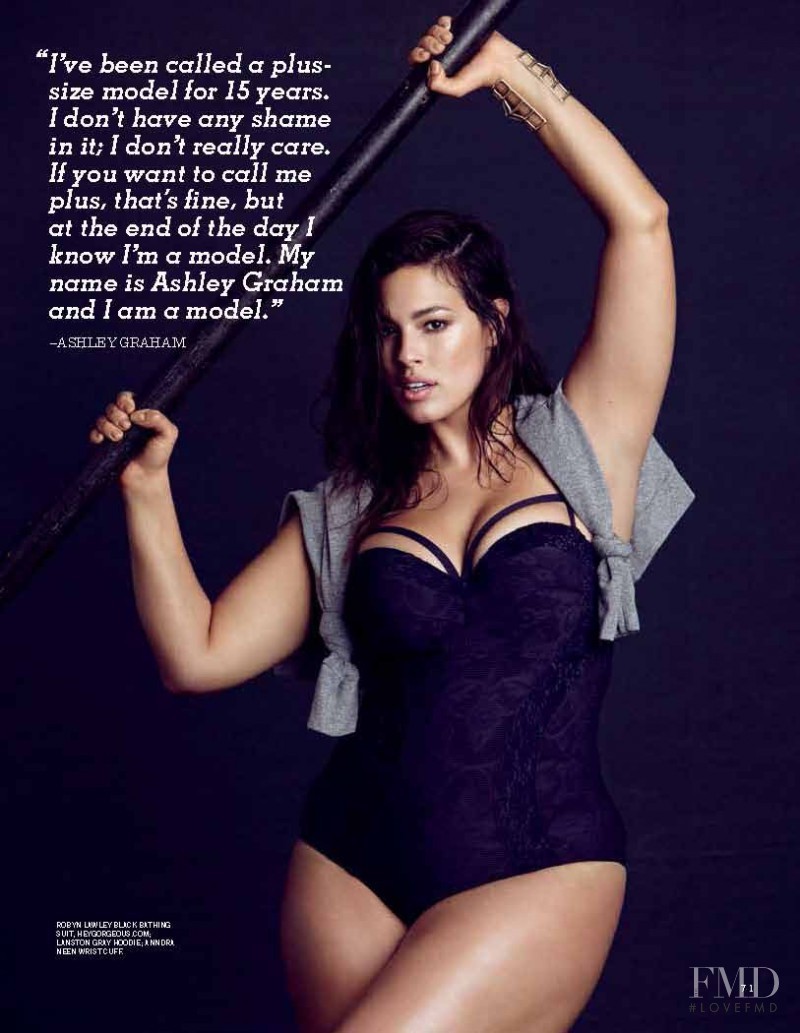 Ashley Graham featured in Let\'s Get Physical, February 2015