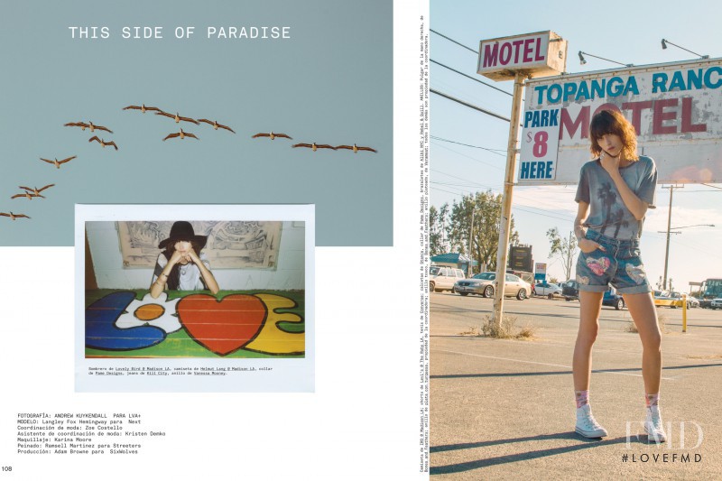 Langley Fox Hemingway featured in The Side Of Paradise, October 2013