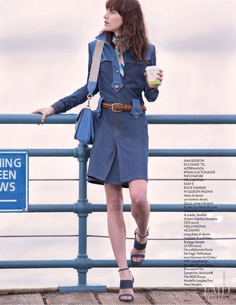 Langley Fox Hemingway featured in Trend 3: Fashionable Denim, February 2015