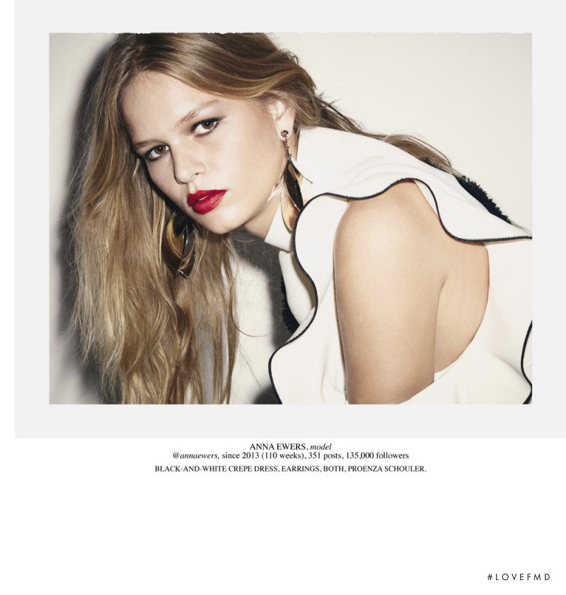 Anna Ewers featured in Me, Myself and I, February 2016