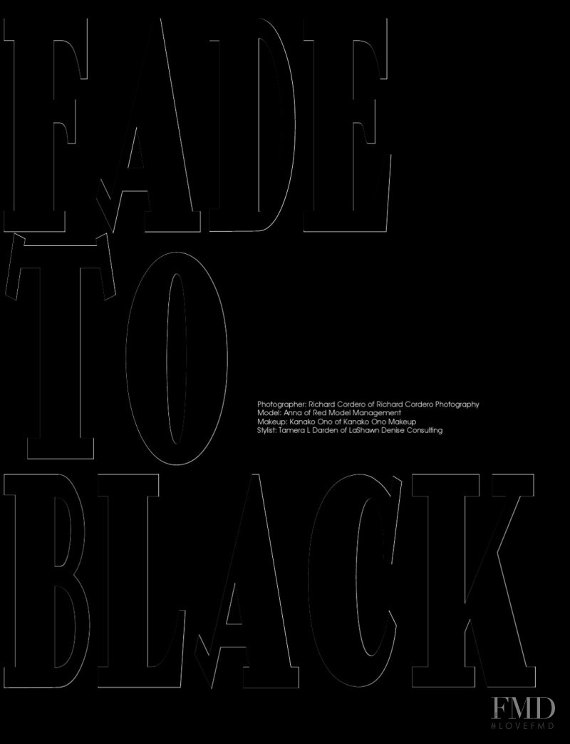 Fade To Black, October 2010