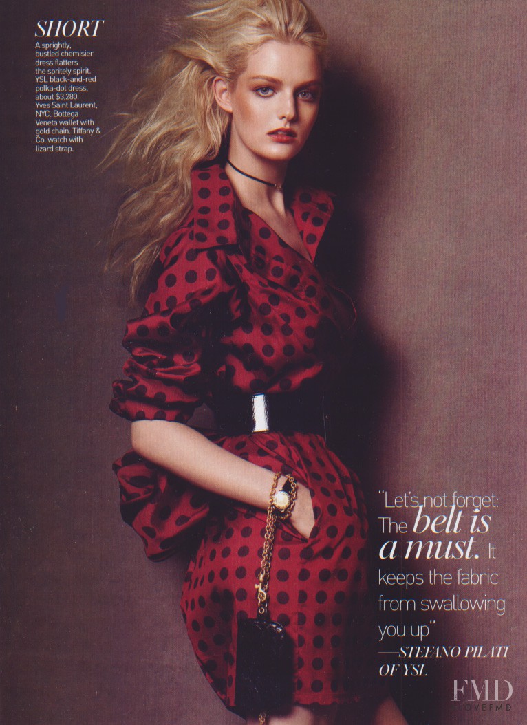 Lydia Hearst featured in Body Language, April 2005