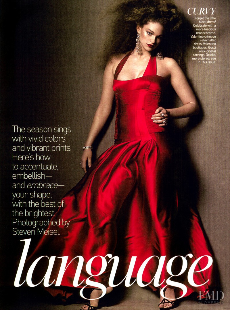 Jennie Runk featured in Body Language, April 2005