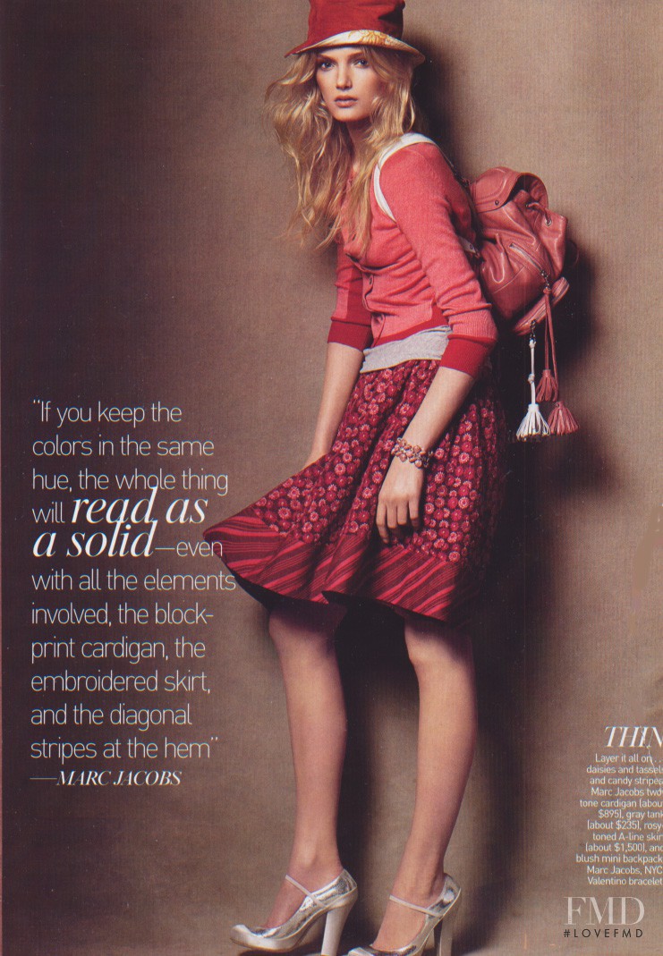 Lily Donaldson featured in Body Language, April 2005